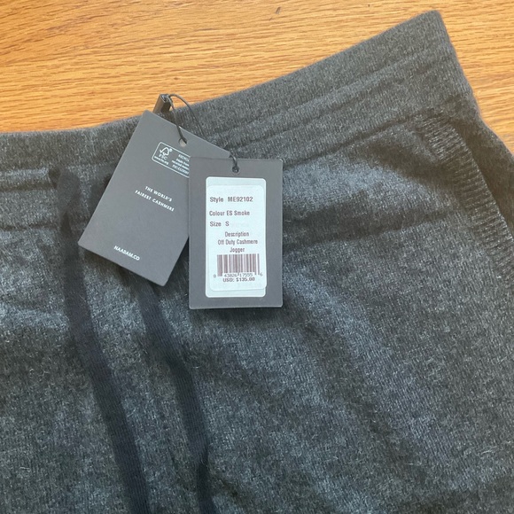 NAADAM Brand New! Off Duty Cashmere Jogger Smoke Size S - Picture 2 of 4